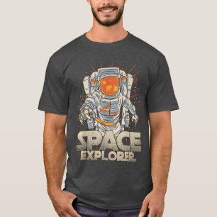 Space Explorer Astronaut Universe Galaxy Planets M T-Shirt