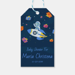 Space Explorer Baby Shower Gift Tags