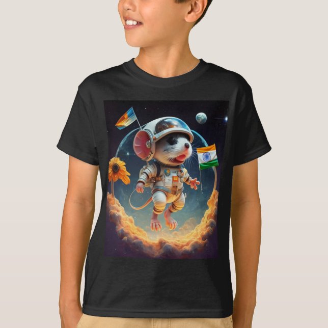 "Space Explorer Mouse" T-Shirt (Front)