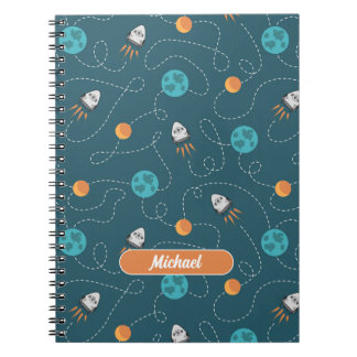 Space Explorer Personalised Spiral Notebook