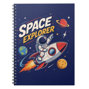 Space Explorer Rocket Adventure Notebook