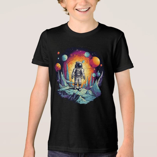 "Space Explorer Tee - Galactic Adventure Awaits!"  (Front)