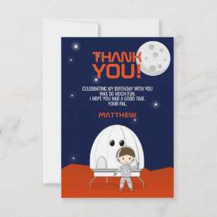 Space Explorer Thank You Invitation