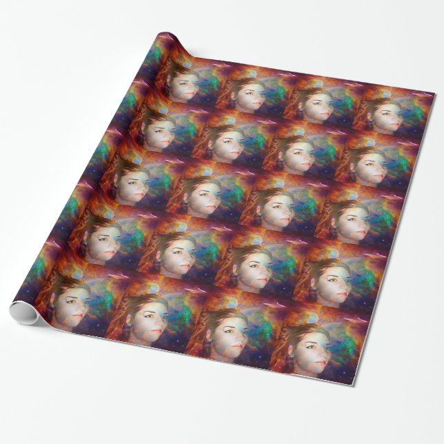 Space Explorer Wrapping Paper (Unrolled)