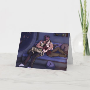 Space Family Hug Card