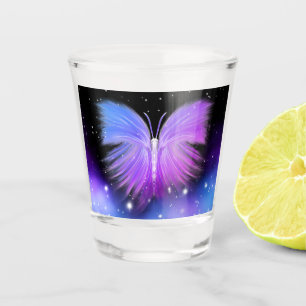 Space Fantasy Butterfly Cosmic Shot Glass