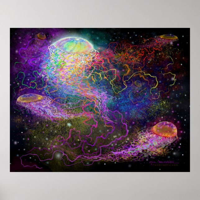 Space Fantasy Tentacles Poster (Front)