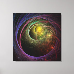 Space Fireworks Canvas Print