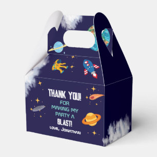 Space First Trip Around The Sun Birthday Party Favour Box