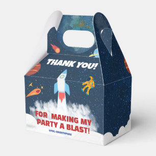 Space First Trip Around The Sun Birthday Party  Favour Box
