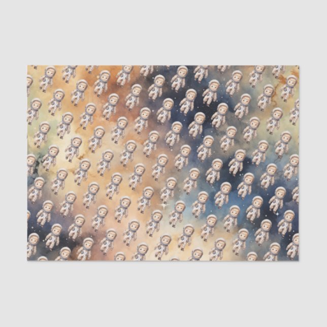 Space First Trip Around The Sun Birthday Party Tissue Paper (Front)