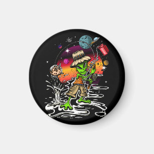 Space Fisherman Magnet