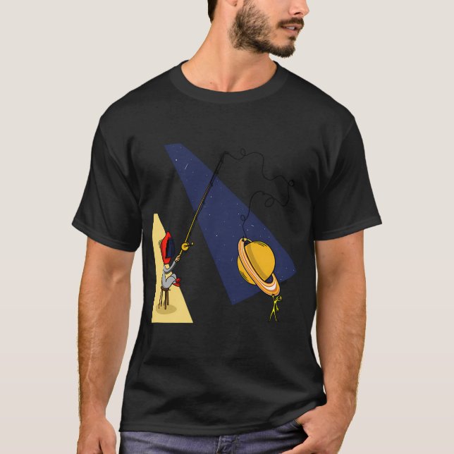 Space fishing T-Shirt (Front)