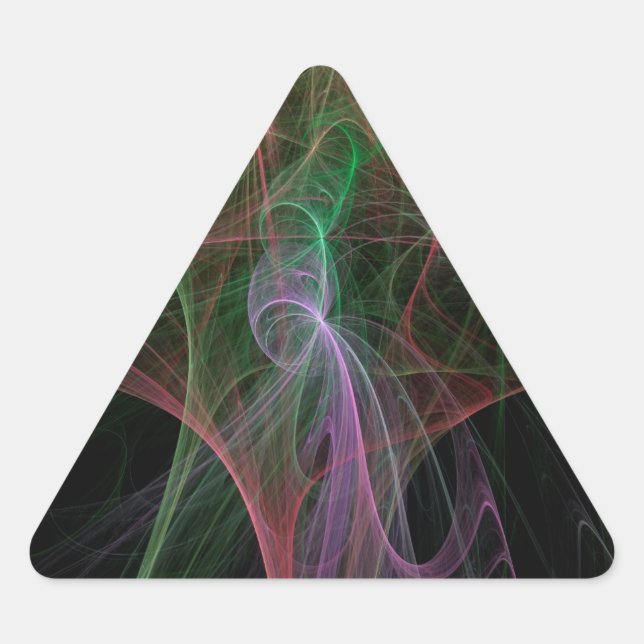 Space Flame Triangle Sticker (Front)