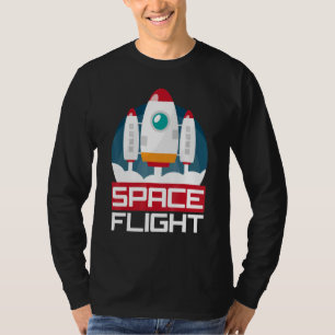 Space Flight Tourism Human Travel Astronaut Space  T-Shirt