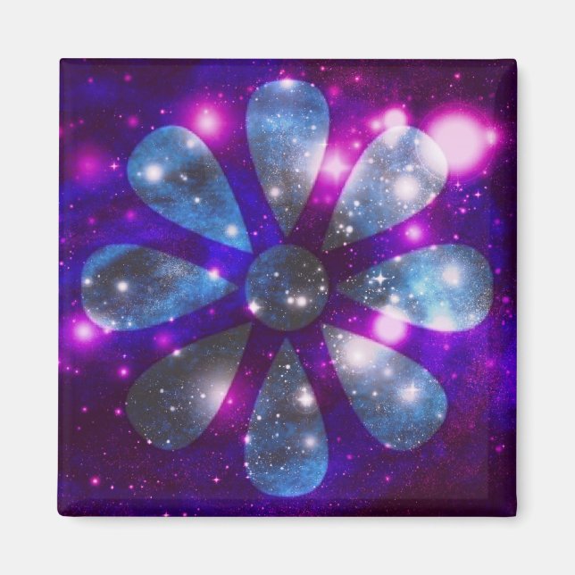 Space flower magnet (Front)
