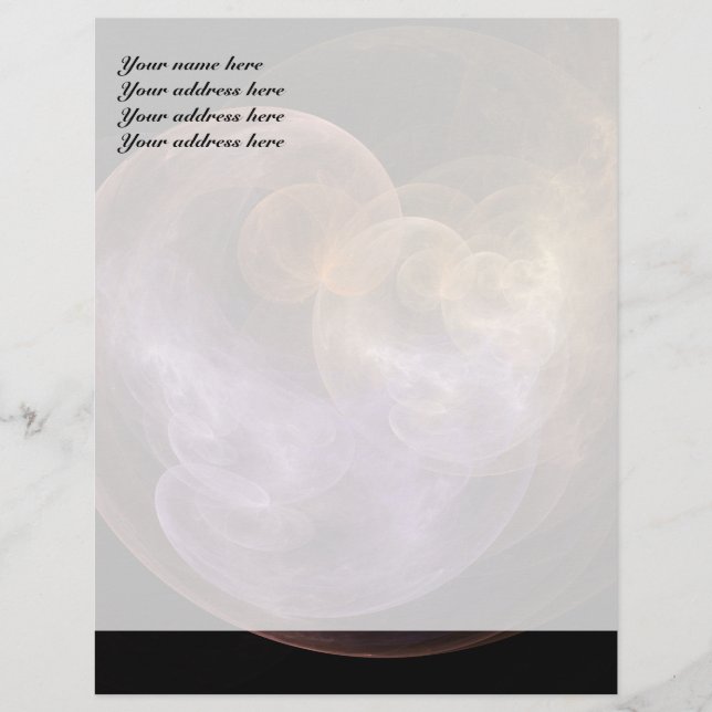 Space Flowers Customised Letterhead (Front)