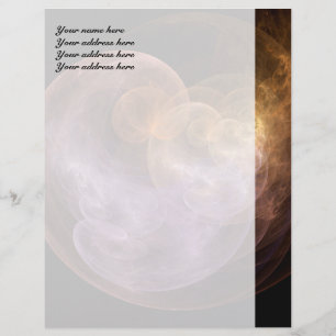 Space Flowers Personalised Letterhead