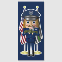 Space Force Nutcracker with Little Military Truck