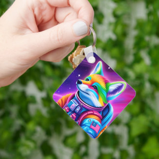 Space Fox Keychain