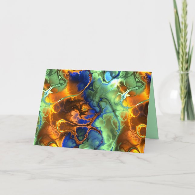 space fractal greeting card (Front)