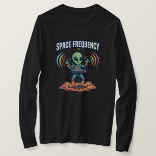 Space Frequency Theremin Alien Design T-Shirt