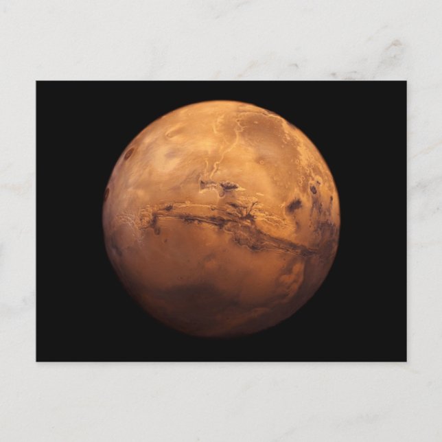 Space Full Colour of the Planet Mars Postcard (Front)