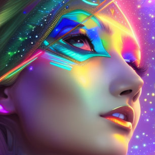 Space Futuristic Beautiful color T-Shirt