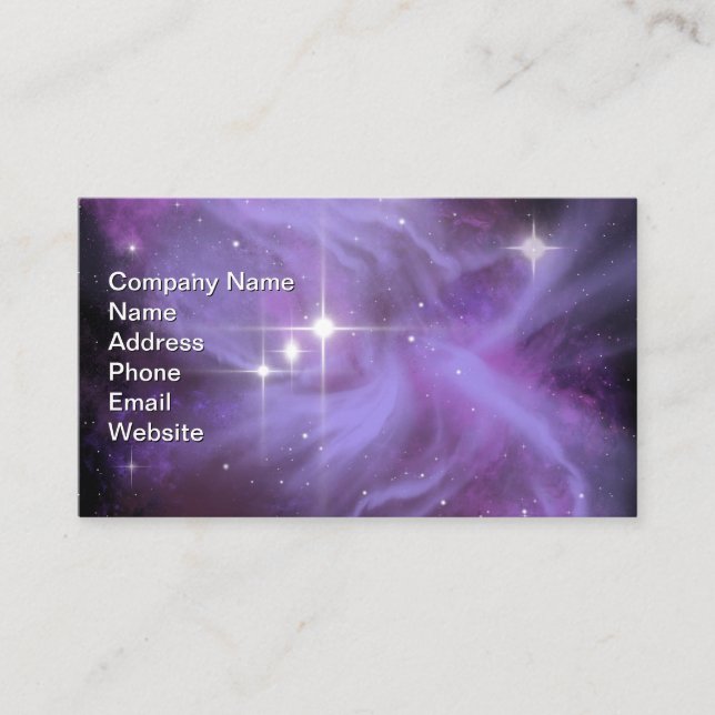 Space Galaxy Adoration Business Card (Front)