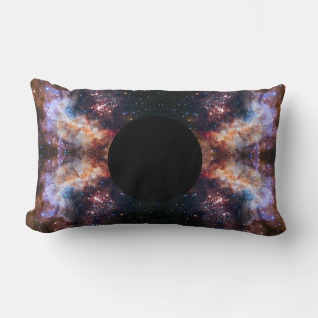 Space/galaxy black hole lumbar cushion (Front)