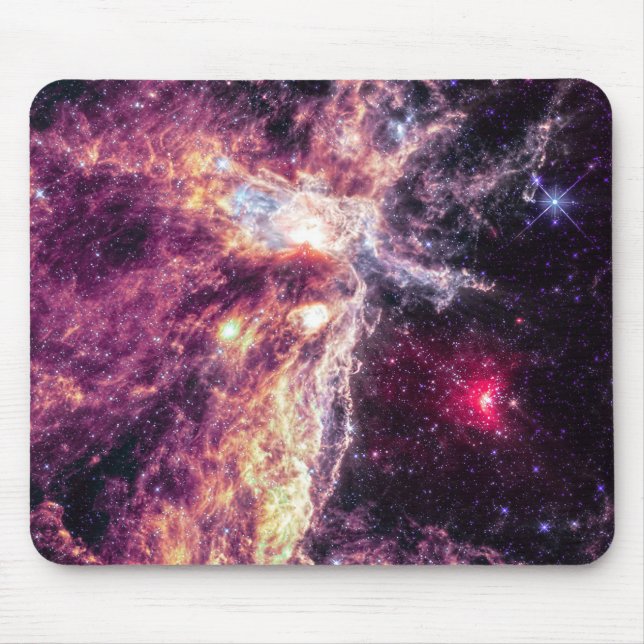 Space Galaxy Flaming Rising Galaxy Mouse Pad (Front)