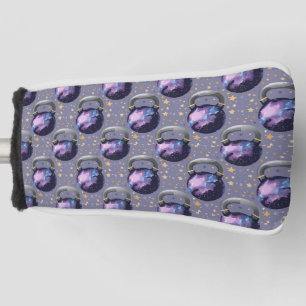 Space Galaxy Kettlebell Golf Head Cover