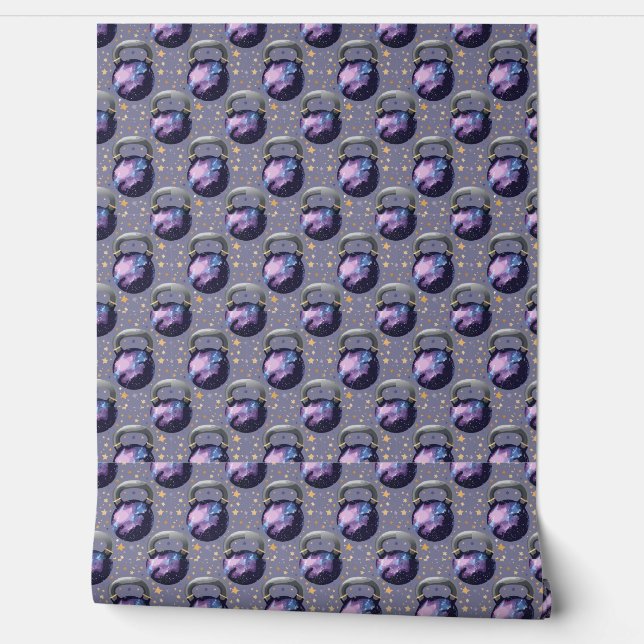 Space Galaxy Kettlebell Wallpaper (Unrolling)