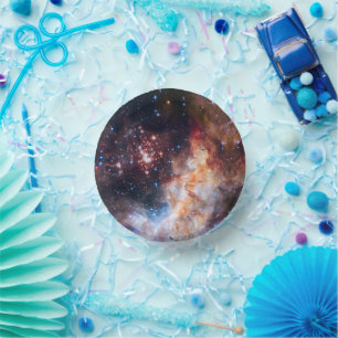 Space/galaxy  paper bowls plate