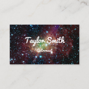 space galaxy stars modern simple business card