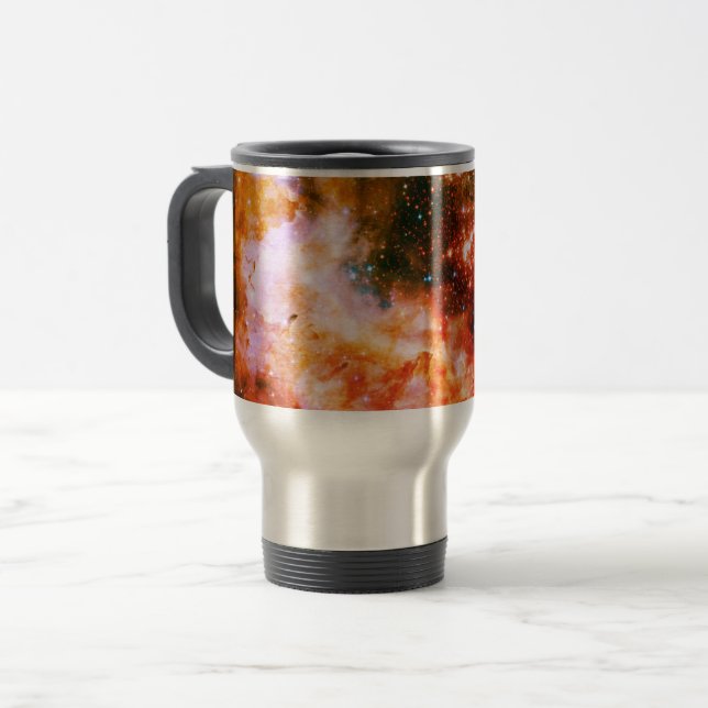 Space/galaxy  travel mug (Front Left)