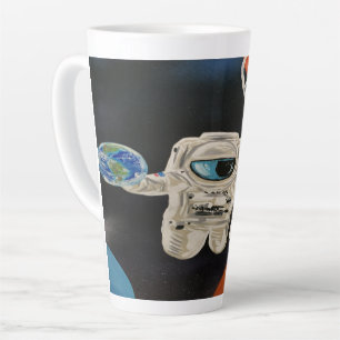 Space Games Latte Mug