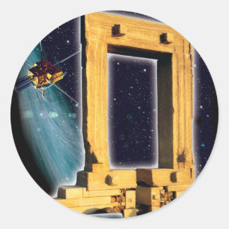 Space Gate of Apollo Classic Round Sticker