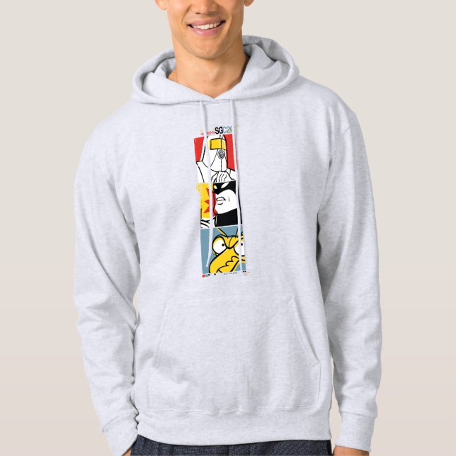 Space Ghost Cast Test Print Graphic Hoodie (Front)