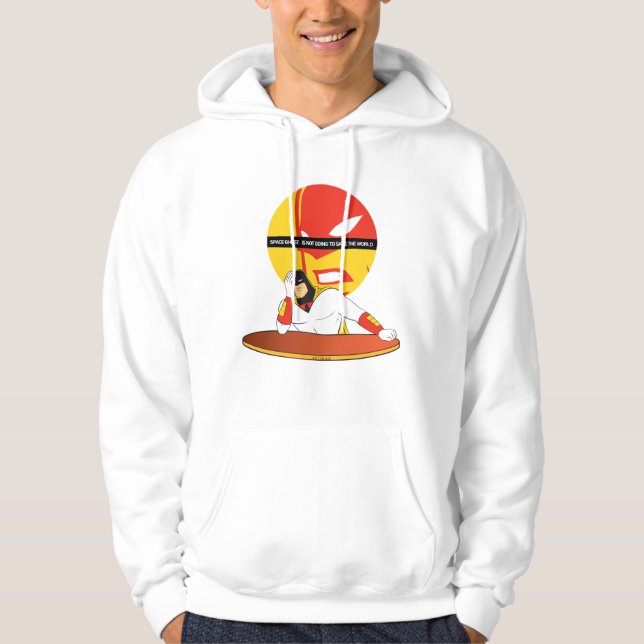 Space Ghost Is Not Going To Save The World Hoodie (Front)