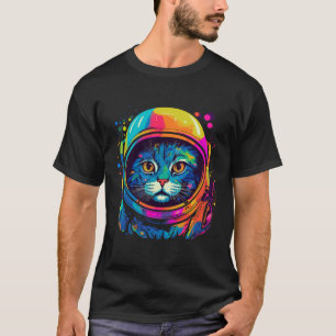 Space Gifts Cat Mum Cat Dad Men Women Kids Astrona T-Shirt