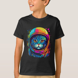 Space Gifts Cat Mum Cat Dad Men Women Kids Astrona T-Shirt