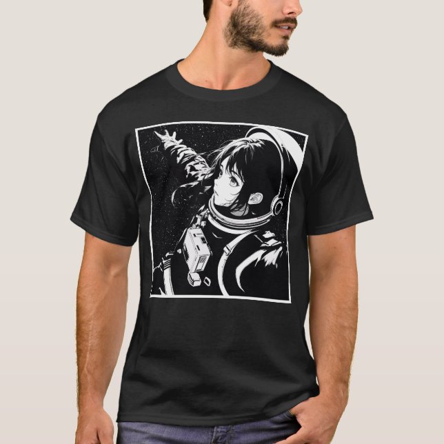 Space girl anime T-Shirt (Front)