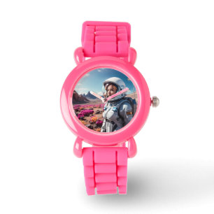 Space girl explores planet watch