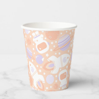 Space Girls Two the Moon Party Theme Paper Cups