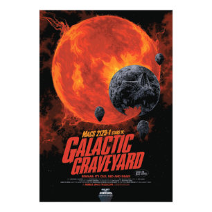 Space Graveyard Skull Halloween Galaxy of Horrors Photo Print