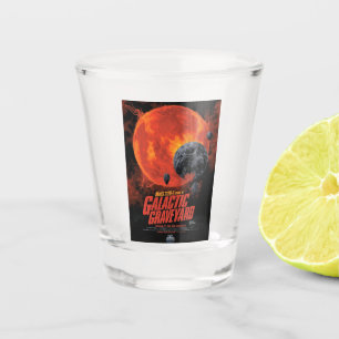 Space Graveyard Skull Halloween Galaxy of Horrors Shot Glass