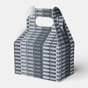 Space Grey Contemporary Pattern Favour Box