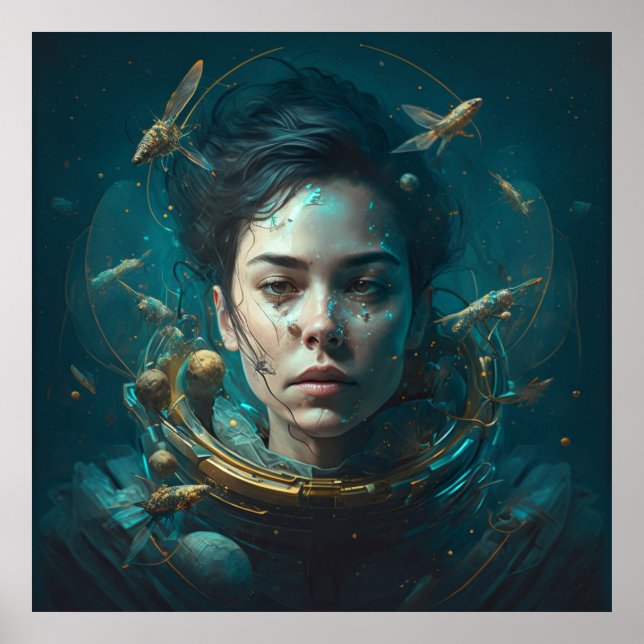 Space Helmet Poster (Front)