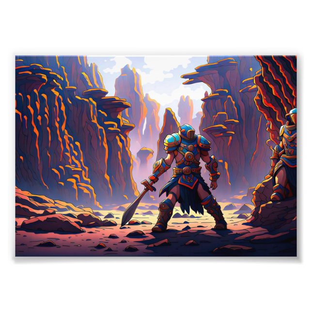 Space heroes photo print (Front)